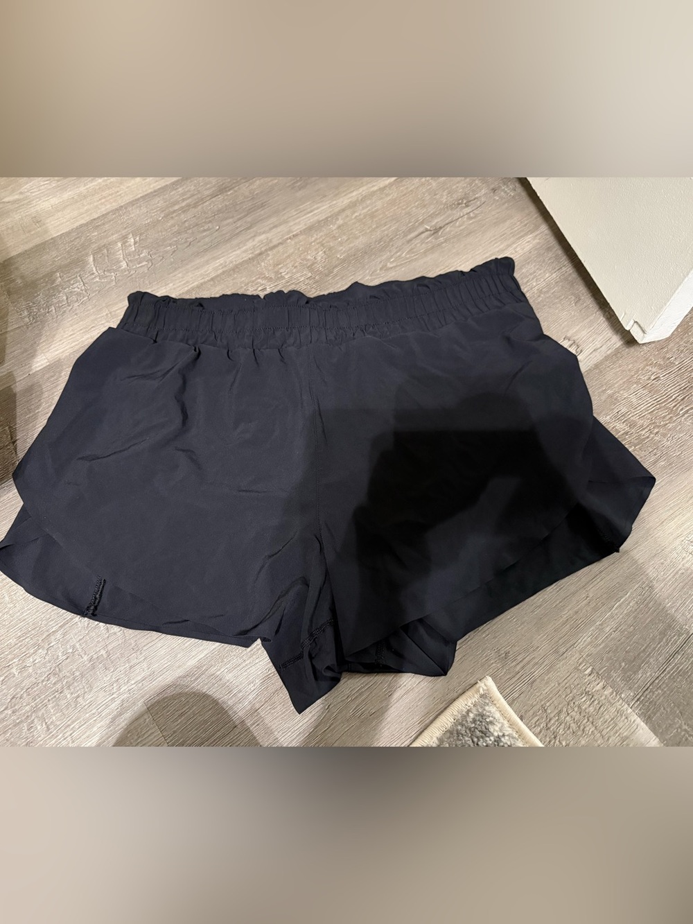 SPANX Black Athletic Shorts with Elastic Waistband 3”